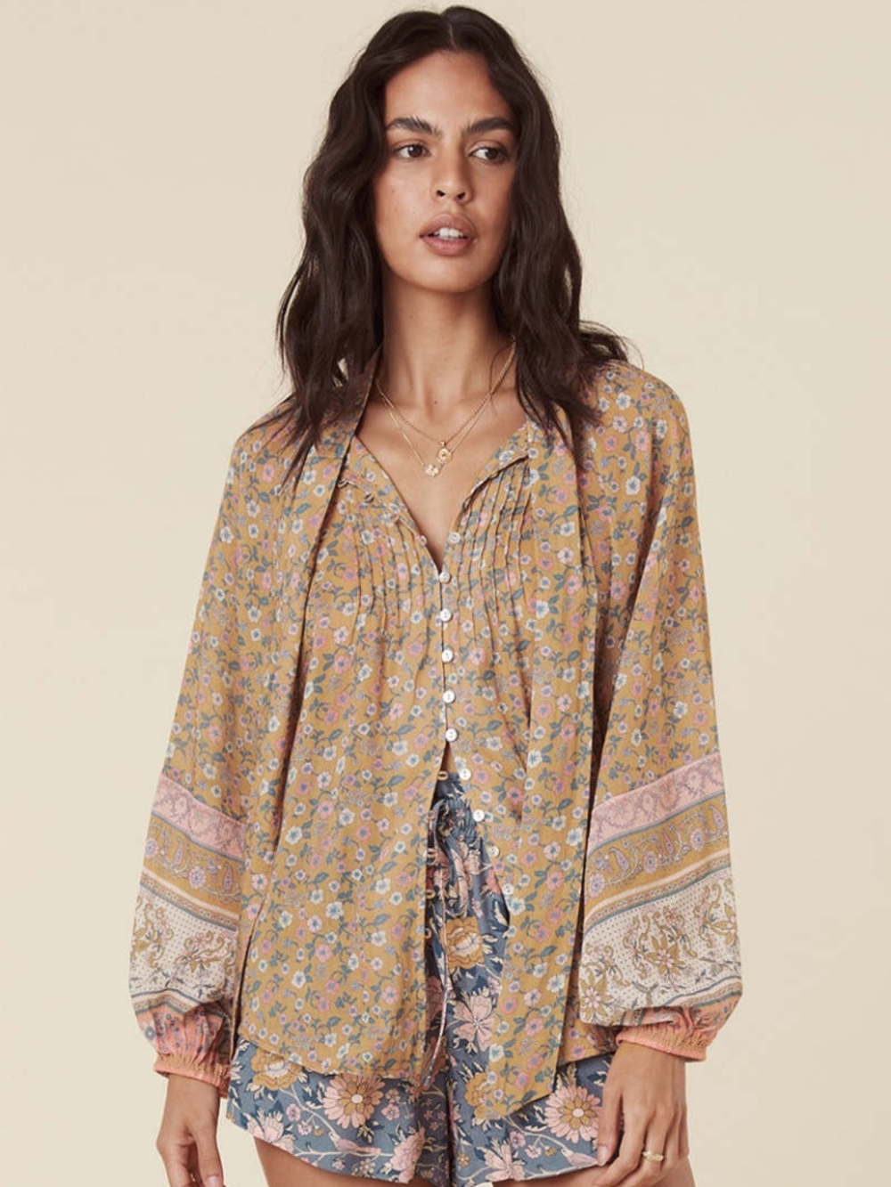 Spell Mossy Blouse in Evening - Large